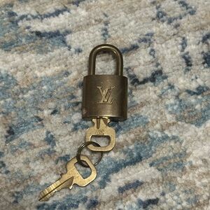 Louis Vuitton Gold Padlock with Keys